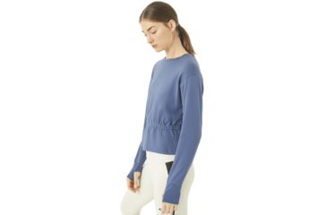 Image of Oakley Luxe Crewneck Fleece - Womens, Blue Indigo, Extra Large, 561326-68D-XL