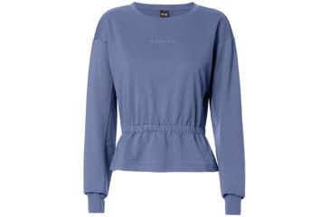 Image of Oakley Luxe Crewneck Fleece - Womens, Blue Indigo, Extra Large, 561326-68D-XL
