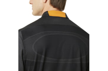 Image of Oakley SI Perf Ellipse Golf Polo Short Sleeve - Mens, Jet Black Heather, Small, 434340-01S-S