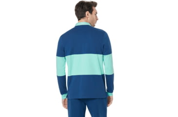 Image of Oakley SI Tn Racing Team Long Sleeve Polo - Mens, Dark Blue, 2XL, 434321-609-XXL