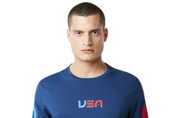 Image of Oakley SI Usa Star Ls Tee - Mens, Dark Blue, 3XL, 457567-609-XXXL