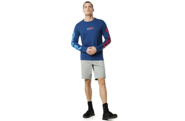 Image of Oakley SI Usa Star Ls Tee - Mens, Dark Blue, 3XL, 457567-609-XXXL