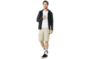 Image of Oakley Utility Knit Fz Jacket - Mens, Blackout, Extra Large, 472415-02E-XL