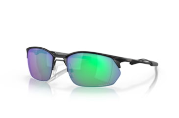Image of Oakley SI Wiretap 2.0 Sunglasses, Satin Black Frame, Prizm Maritime Polarized Lens, OO4145-0960