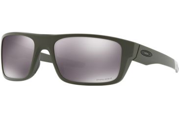 Image of Oakley Standard Issue Armed Forces Drop Point Sunglasses, Matte Olive w/Prizm Black, OO9367-2460
