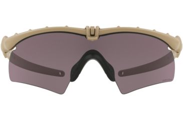 Image of Oakley Standard Issue Ballistic M-Frame 3.0 Strike Glasses, Bone w/Prizm Grey, OO9146-3432