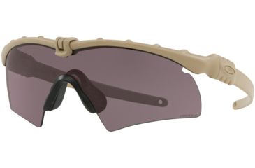 Image of Oakley Standard Issue Ballistic M-Frame 3.0 Strike Glasses, Bone w/Prizm Grey, OO9146-3432