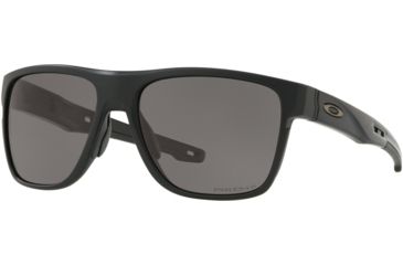 Image of Oakley Standard Issue Crossrange XL Sunglasses, Matte Black w/Prizm Grey Polarized, OO9360-1658
