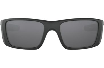 Image of Oakley Standard Issue Fuel Cell Thin Red Line Sunglasses, Matte Black w/Black Iridium, OO9096-I060