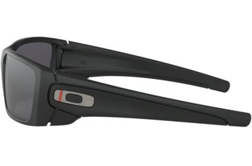 Image of Oakley Standard Issue Fuel Cell Thin Red Line Sunglasses, Matte Black w/Black Iridium, OO9096-I060