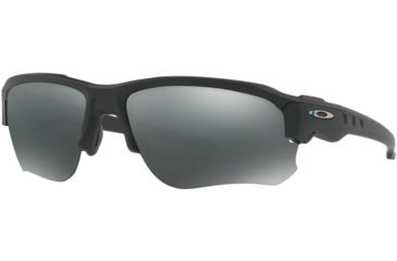 Image of Oakley Standard Issue Speed Jacket Thin Blue Line Collection Sunglasses, Matte Black w/Black Iridium, OO9228-10