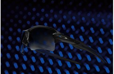 Image of Oakley Standard Issue Speed Jacket Thin Blue Line Collection Sunglasses, Matte Black w/Black Iridium, OO9228-10