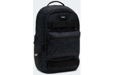 Image of Oakley Street Skate Backpack - Mens, Black Glass Print, One Size, 921421-94T-U