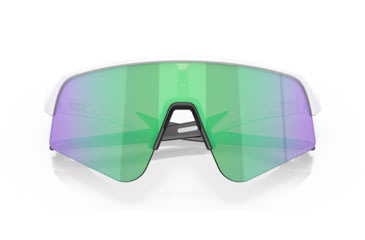 Image of Oakley Sutro Lite Sweep Sunglasses, Matte White Frame, Prizm Road Jade Lens, 39, OO9465-946504-39
