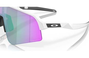 Image of Oakley Sutro Lite Sweep Sunglasses, Matte White Frame, Prizm Road Jade Lens, 39, OO9465-946504-39