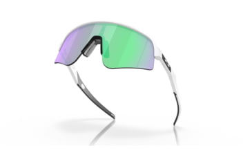 Image of Oakley Sutro Lite Sweep Sunglasses, Matte White Frame, Prizm Road Jade Lens, 39, OO9465-946504-39