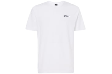 Image of Oakley Back Ad Heritage Tee - Mens, White, Medium, 457695-100-M