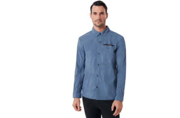 Image of Oakley Utility Long Sleeve Nylon Shirt - Mens, Dark Ore, Large, 401899-65X-L