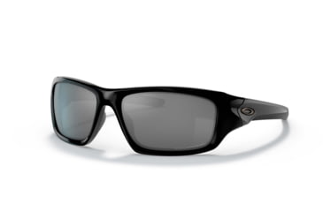 Image of Oakley Valve Sunglasses, Polished Black Frame, Black Iridium Polarized Lens, 12-837