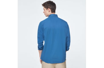 Image of Oakley Workwear Patch Long Sleeve Shirt - Mens, Interstellar Blue, Medium, FOA400028-6TR-M