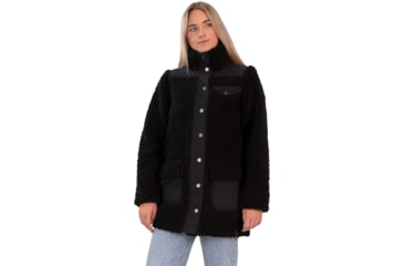 Image of Obermeyer Andie Sherpa Jacket - Women's, Extra Small, Black, 17068-16009-XS