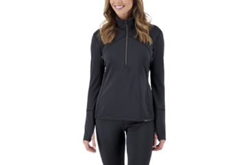 Image of Obermeyer Anya 1/2 Zip Top - Womens, Black, Medium, 19022-16009-M