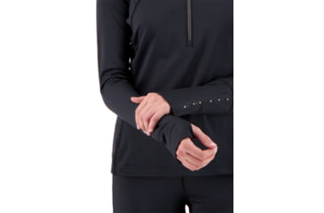 Image of Obermeyer Anya 1/2 Zip Top - Womens, Black, Medium, 19022-16009-M
