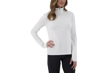 Image of Obermeyer Anya 1/2 Zip Top - Womens, White, Small, 19022-16010-S
