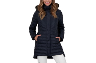 Image of Obermeyer Blossom Down Parka w/Faux Fur - Womens, Black Frost, 10, 11181-21024-10