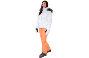 Image of Obermeyer Bombshell Jacket - Women's, 2 US, Short, White Satin, 11137-22038-2P