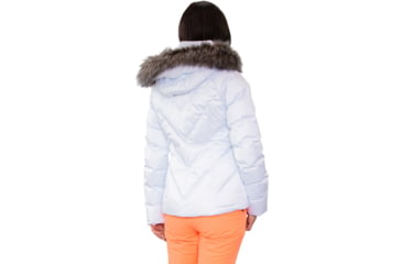 Image of Obermeyer Bombshell Jacket - Women's, 2 US, Short, White Satin, 11137-22038-2P