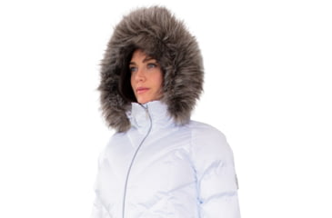 Image of Obermeyer Bombshell Jacket - Women's, 2 US, Short, White Satin, 11137-22038-2P