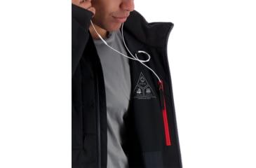 Image of Obermeyer Caldera Down Hybrid Jacket - Mens, Black, Small, 21014-16009-S