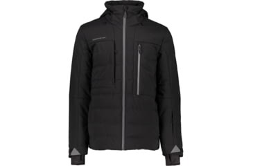 Image of Obermeyer Caldera Down Hybrid Jacket - Mens, Black, Small, 21014-16009-S