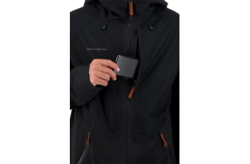 Image of Obermeyer Chandler Shell Jacket - Mens, Black, Medium, 22025-16009-M