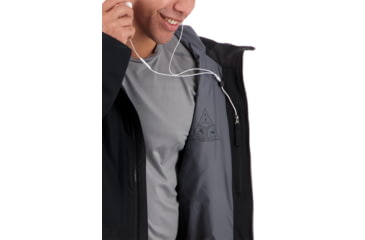 Image of Obermeyer Chandler Shell Jacket - Mens, Black, Medium, 22025-16009-M