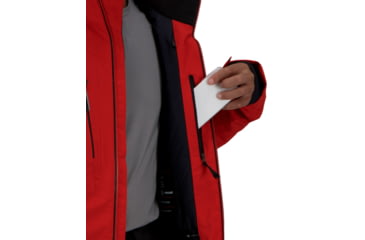 Image of Obermeyer Charger Jacket - Men's, Medium, Tall, Brakelight, 21117-19042-MT