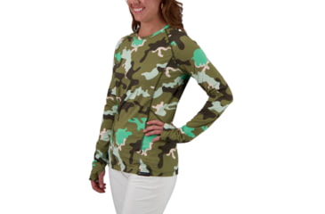 Image of Obermeyer Discover Crew Top - Womens, Saguaro Camo, Large, 19032-21131-L