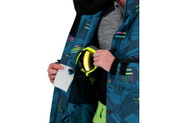 Image of Obermeyer Gage Jacket - Boys, Radio Waves, Large, 41071-21170-L