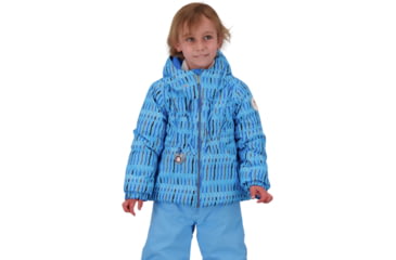 Image of Obermeyer Livy Jacket - Girls, Graph-It Blu, 2, 51070-21132-2