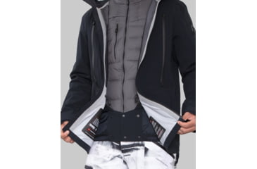 Image of Obermeyer M Highlands Shell Jacket - Mens, Small, Black, 22046-16009-S