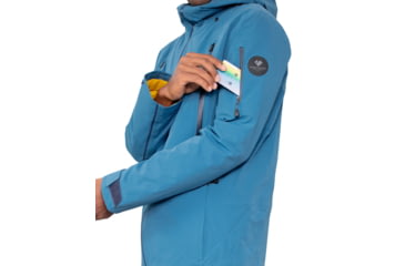 Image of Obermeyer M Highlands Shell Jacket - Mens, Extra Large, Blue Agave, 22046-22163-XL