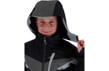 Image of Obermeyer Mach 12 Jacket - Boys, Black, Large, 41076-16009-L