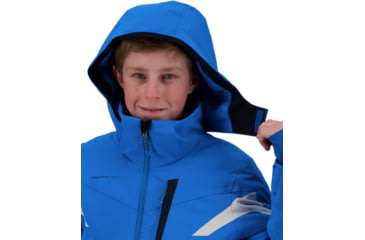 Image of Obermeyer Mach 12 Jacket - Boys, Blue Vibes, Small, 41076-19065-S