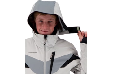Image of Obermeyer Mach 12 Jacket - Boys, Fog, Medium, 41076-17001-M