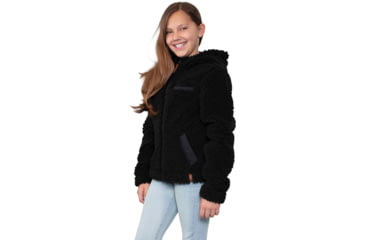 Image of Obermeyer TG Amelia Sherpa Jacket - Girls, Large, Black, 37023-16009-L