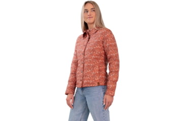Image of Obermeyer Willa Down Shirt - Women's, Extra Large, Rosewood Meadow, 14062-22147-XL