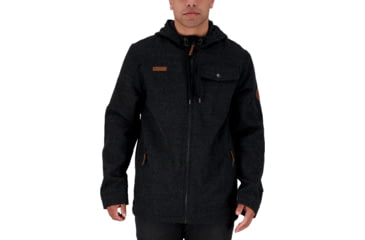 Image of Obermeyer Wyatt Wooly Jacket - Mens, Black II, Medium, 22054-21009-M