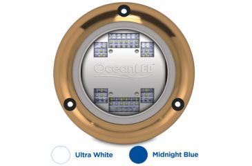 Image of OceanLED Sport S3124S Underwater LED Light, Ultra White/Midnight Blue, 012103BW