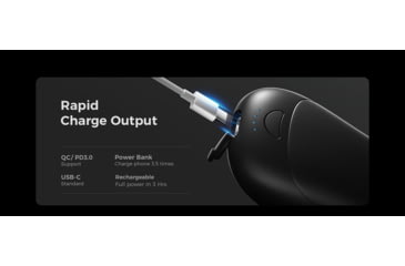 Image of Ocoopa UT3 Pro Rechargeable Hand Warmer, Black on Black, UT4102-BK-BK